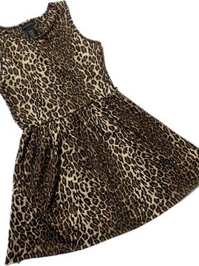 attention Leopard Print Dress - Brown & Black